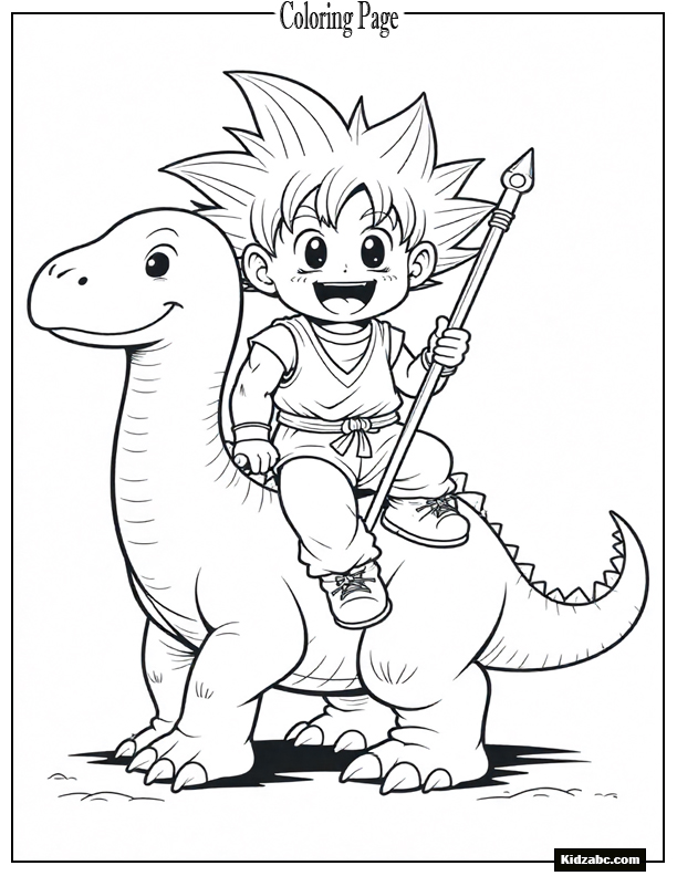 Dragon Ball Z Goku Coloring Pages 