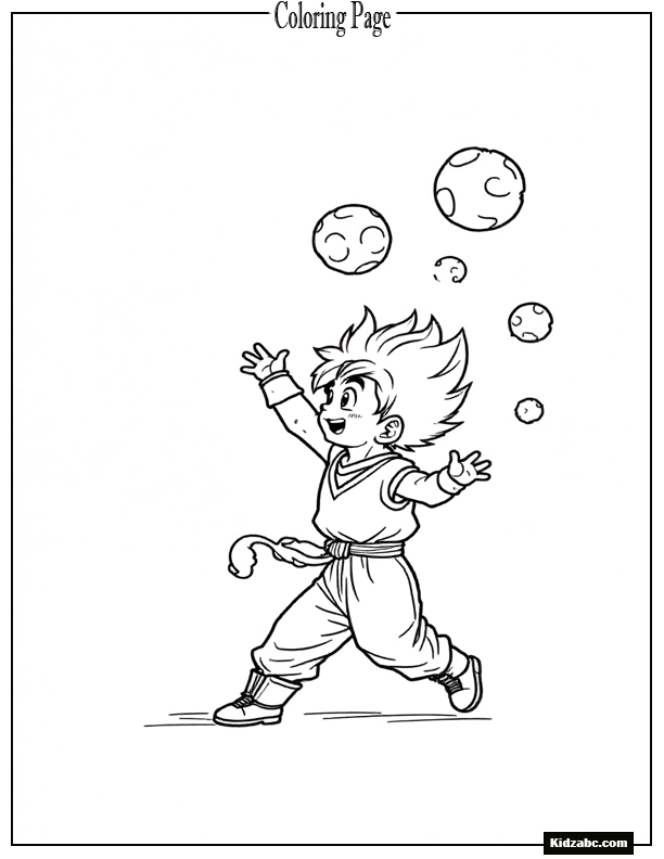 Dragon Ball Z Goku Coloring Pages 