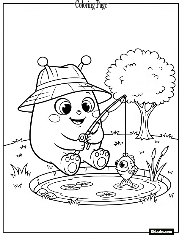 Sprunki fishing in a tiny pond