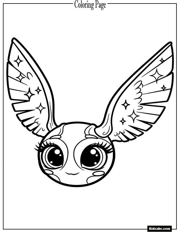 The Golden Snitch with big cartoon eyes and sparkly wings