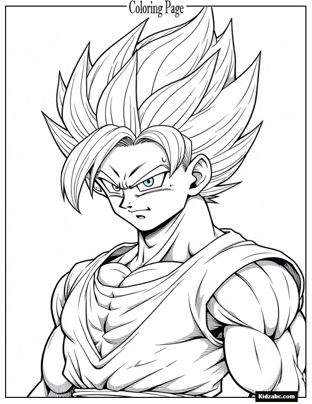 Dragon Ball Z Goku Coloring Pages 
