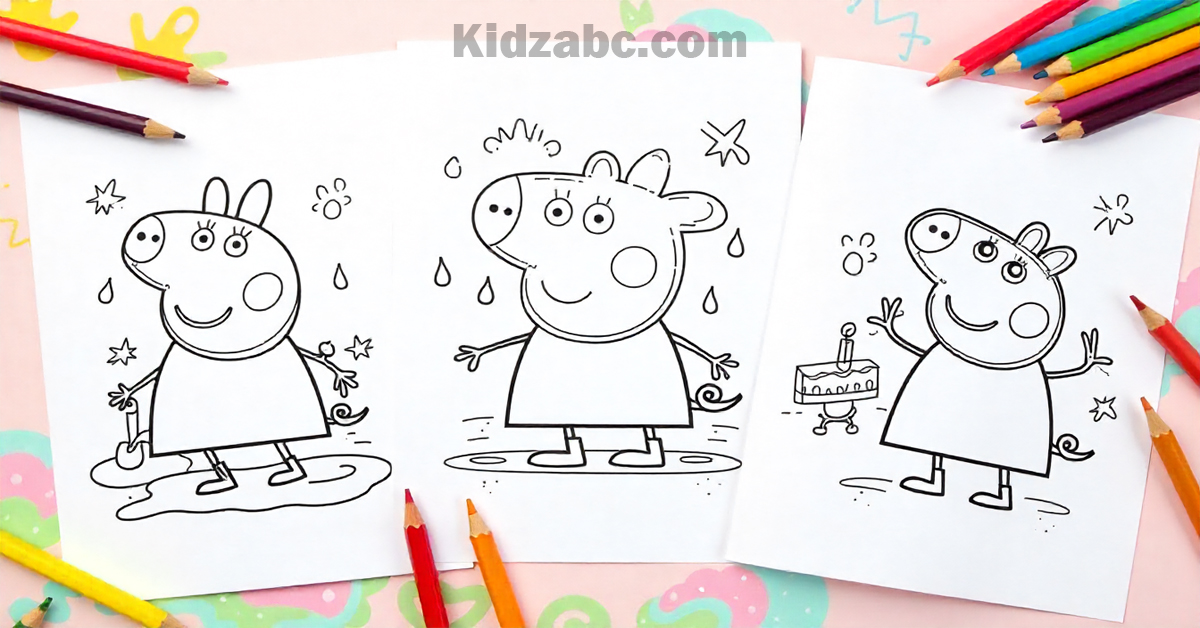 peppa pig coloring pages