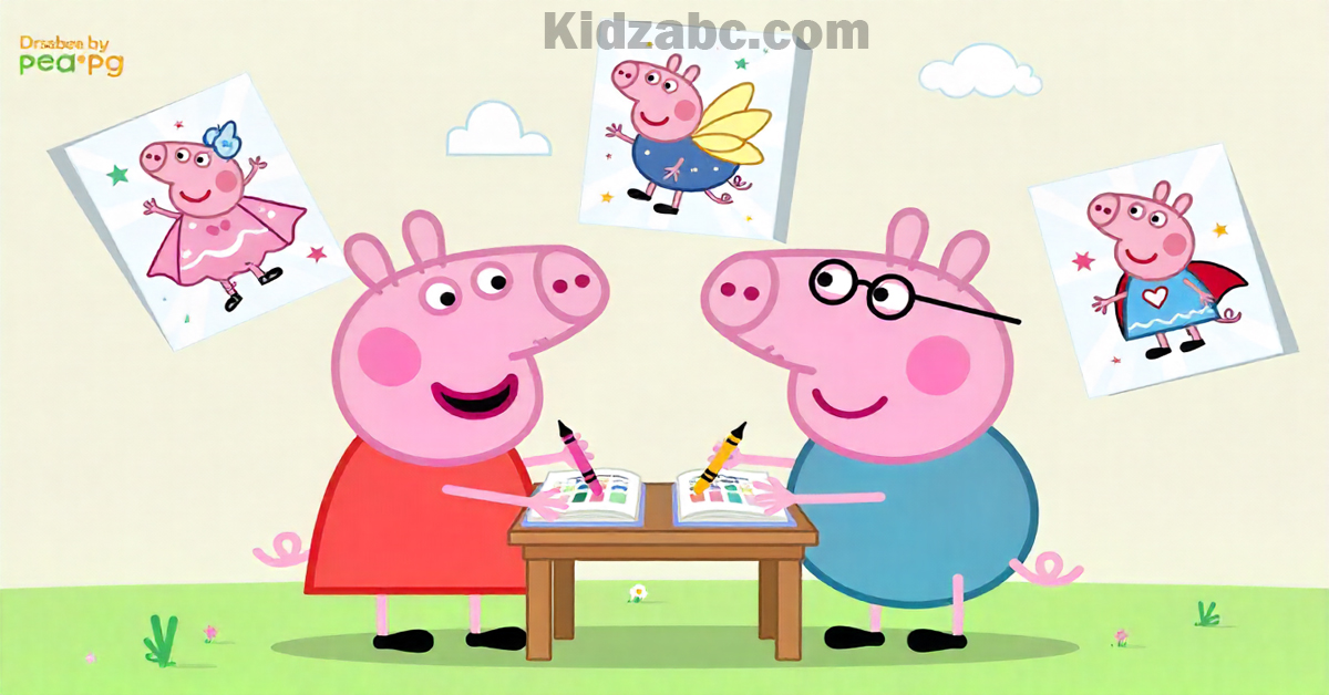 peppa pig coloring pages