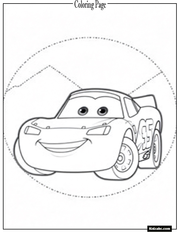 Lightning McQueen Coloring Page