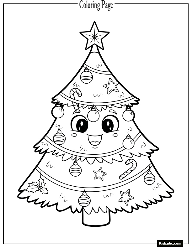 Christmas Tree Coloring Pages
