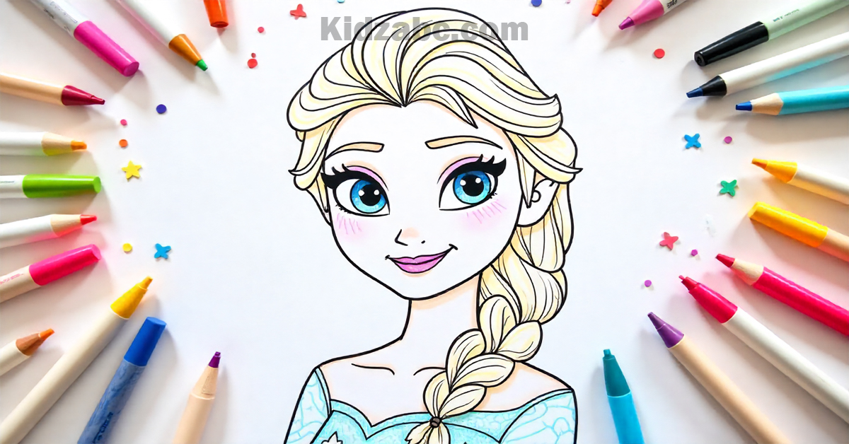 Elsa Coloring Sheet