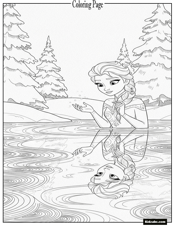 Elsa Coloring Sheet