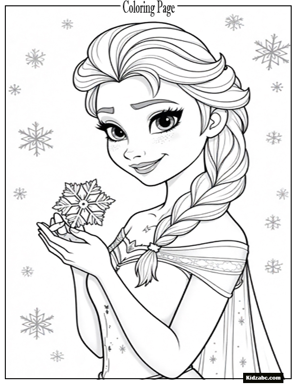 Elsa Coloring Sheet