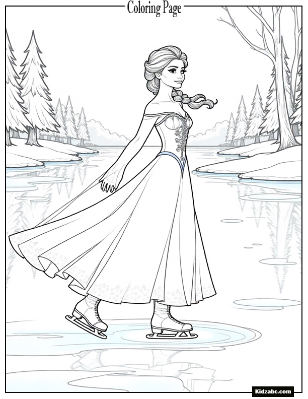 Elsa Coloring Sheet