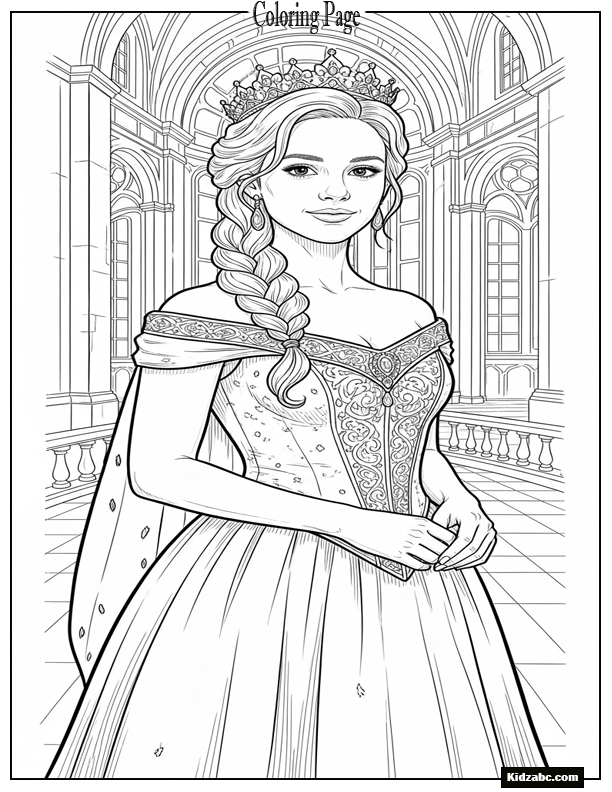 Elsa Coloring Sheet