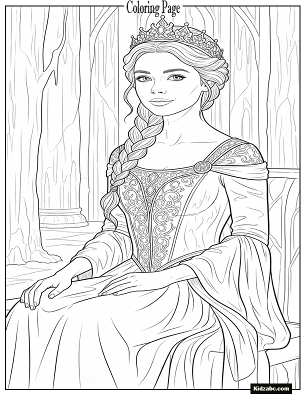 Elsa Coloring Sheet