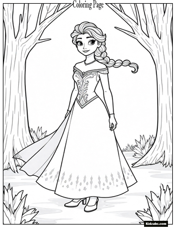Elsa Coloring Sheet