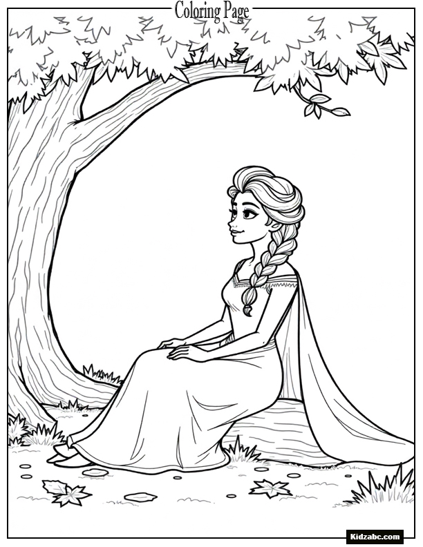 Elsa Coloring Sheet