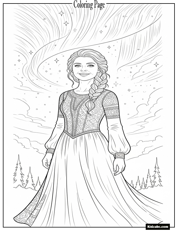 Elsa Coloring Sheet