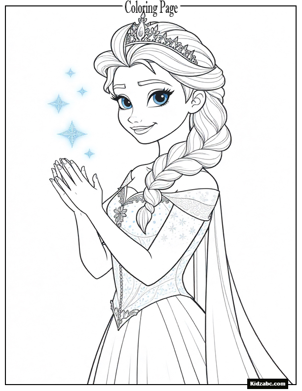 Elsa Coloring Sheet