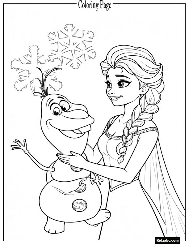 Elsa Coloring Sheet