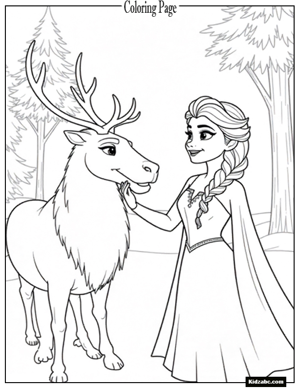 Elsa Coloring Sheet