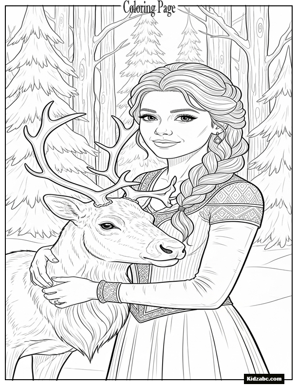 Elsa Coloring Sheet