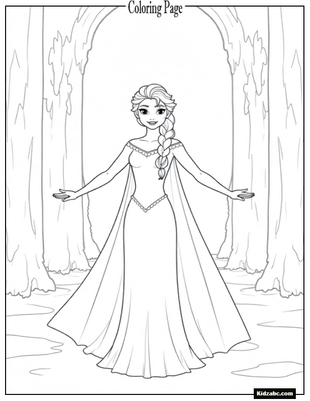 Elsa Coloring Sheet