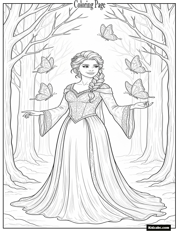 Elsa Coloring Sheet
