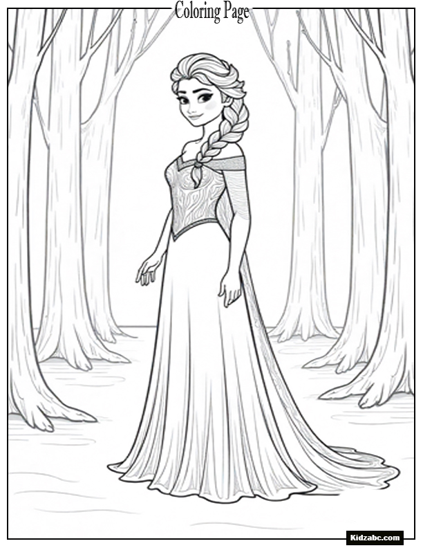 Elsa Coloring Sheet