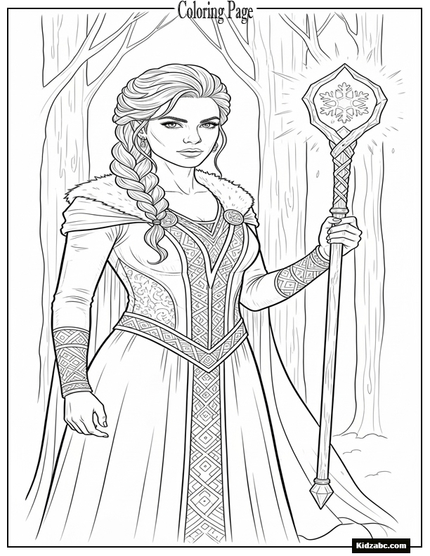 Elsa Coloring Sheet