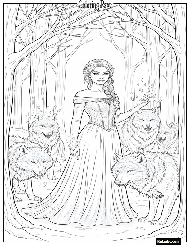 Elsa Coloring Sheet