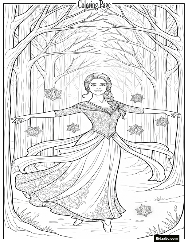 Elsa Coloring Sheet