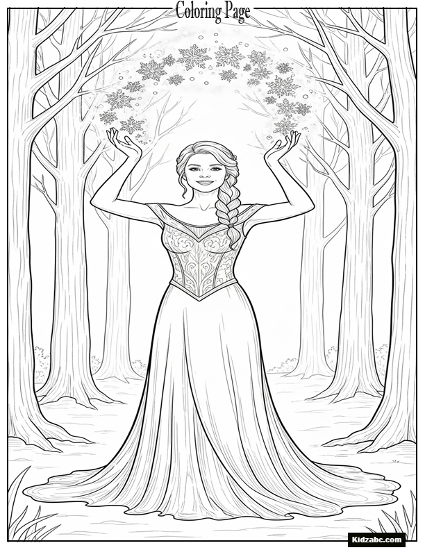 Elsa Coloring Sheet
