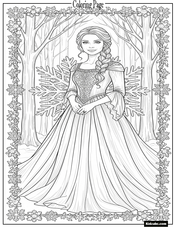 Elsa Coloring Sheet