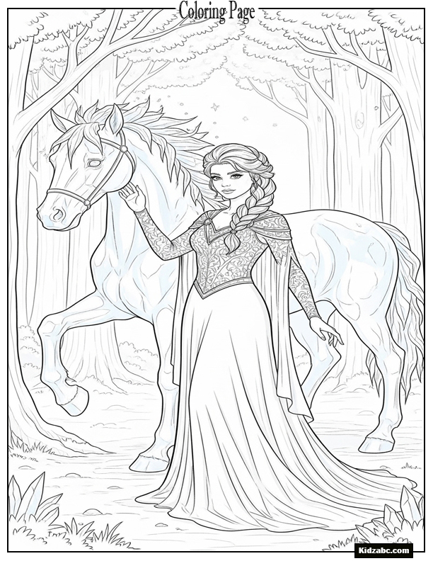 Elsa Coloring Sheet