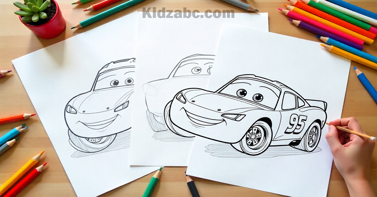 Lightning McQueen Coloring Page