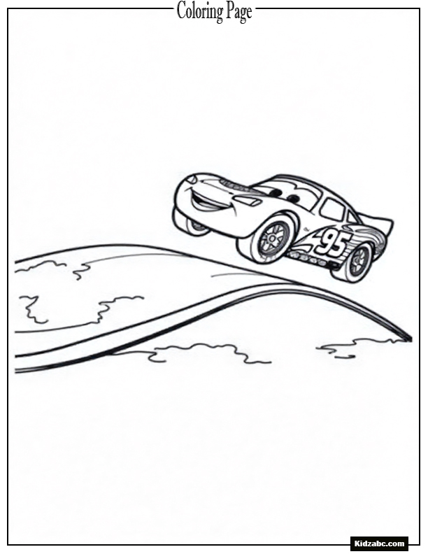 Lightning McQueen Coloring Page
