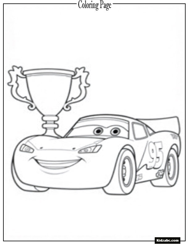 Lightning McQueen Coloring Page