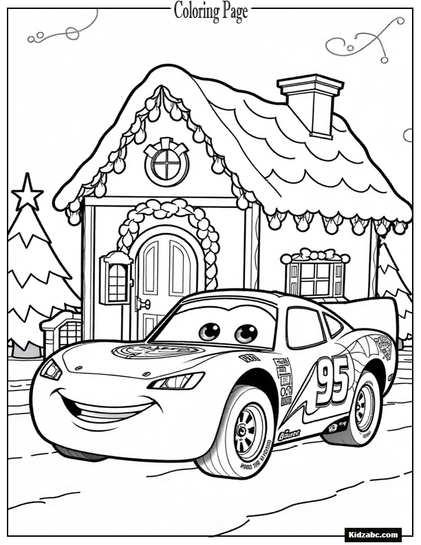 Lightning McQueen Coloring Page