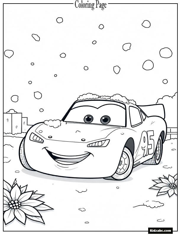 Lightning McQueen Coloring Page