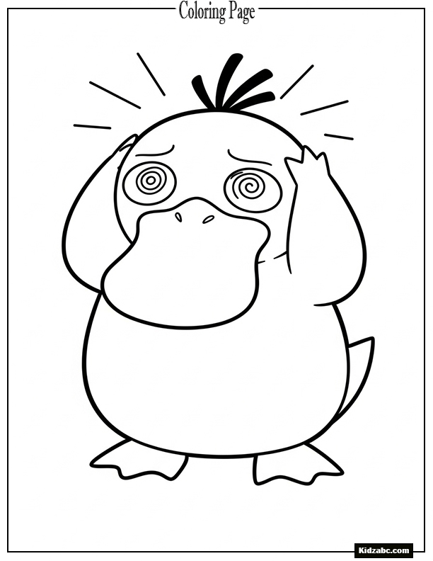 Psyduck holding its head in confusion
