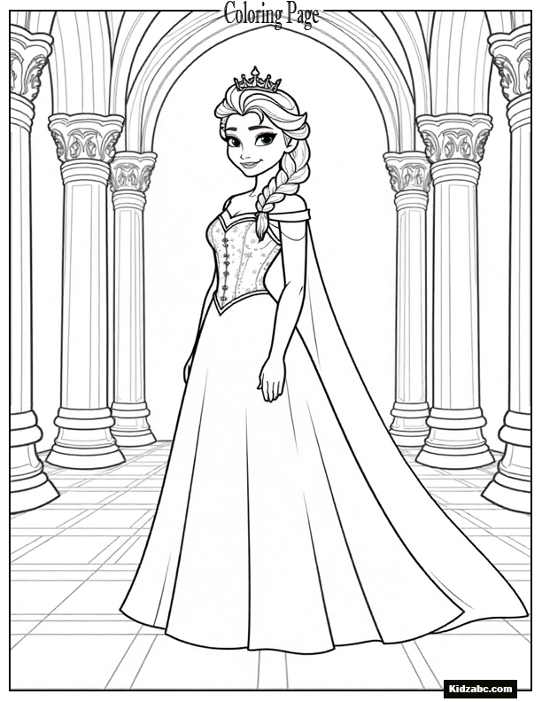 Elsa Coloring Sheet