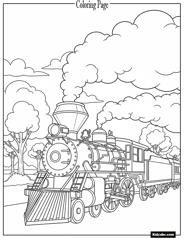 A coal-powered train with smoke stacks