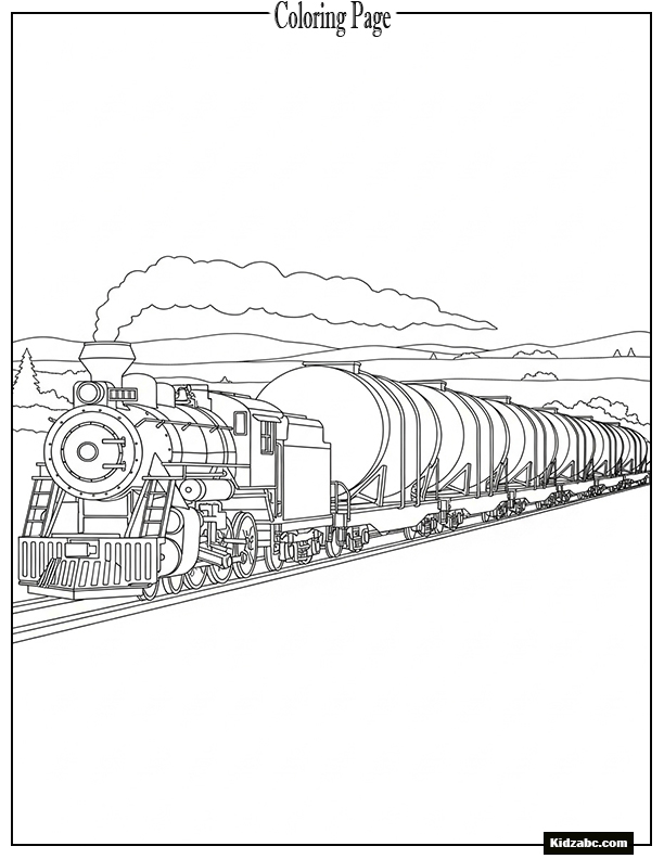 A freight train carrying grain tanks