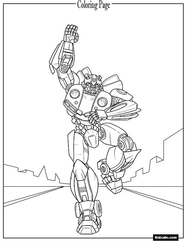 Bumblebee striking a fun dance pose