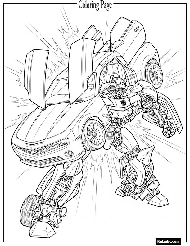 Bumblebee transforming from car to robot