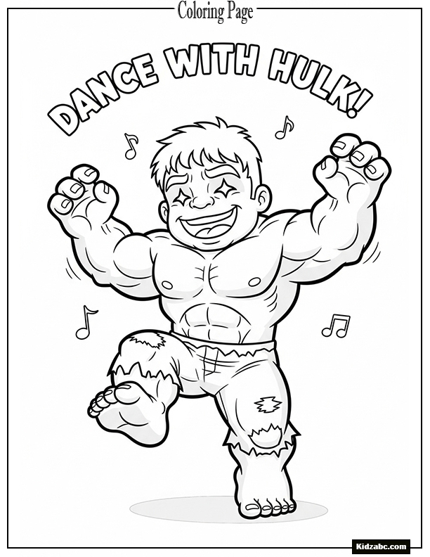 Hulk dancing with joy