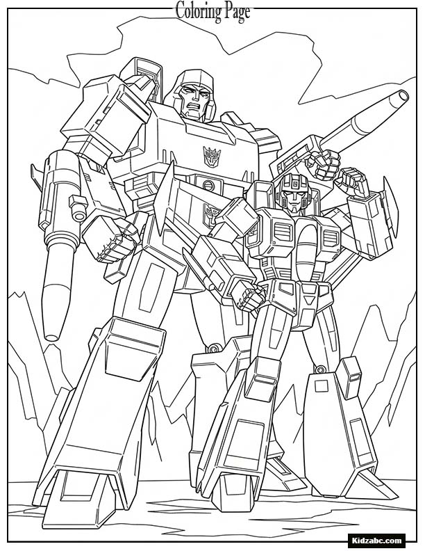 Megatron and Starscream standing together menacingly