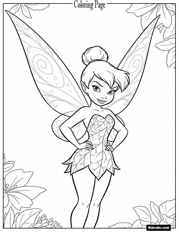 Tinkerbell with her hands on her hips