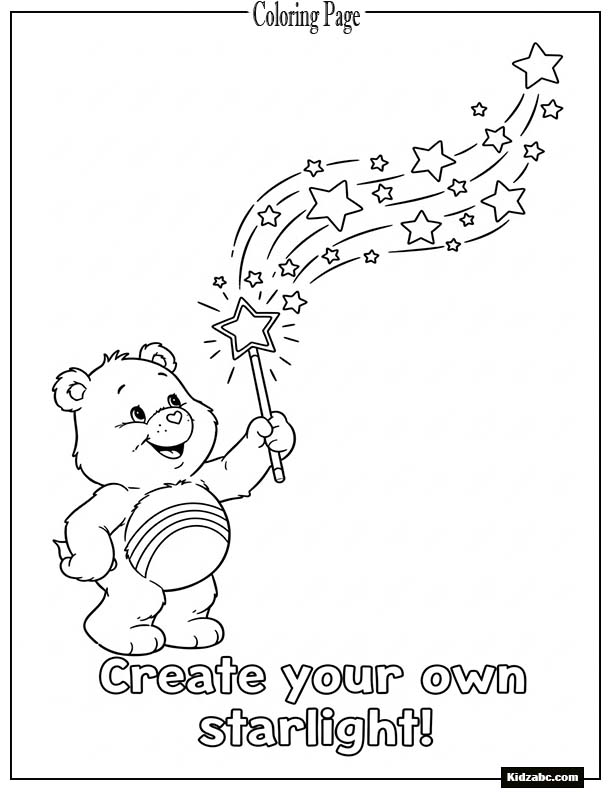 Care Bear holding a magic wand
