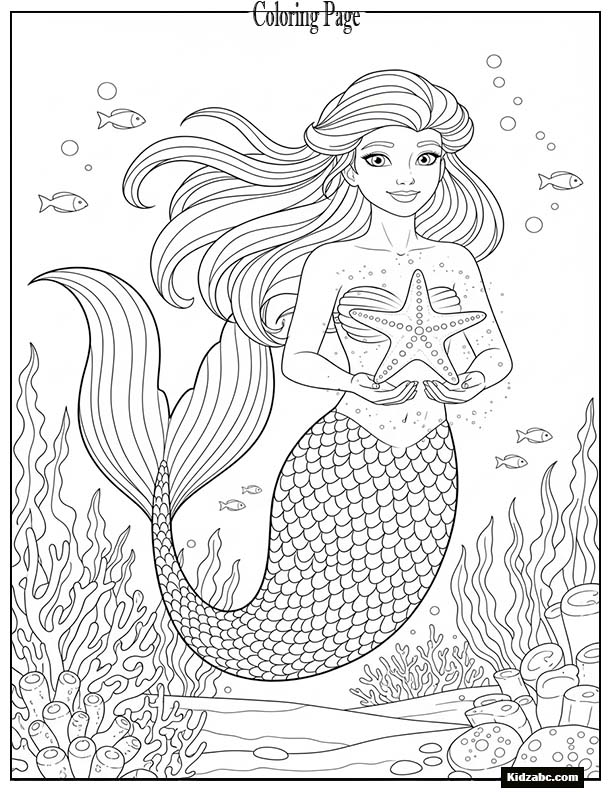 Mermaid holding a glowing starfish