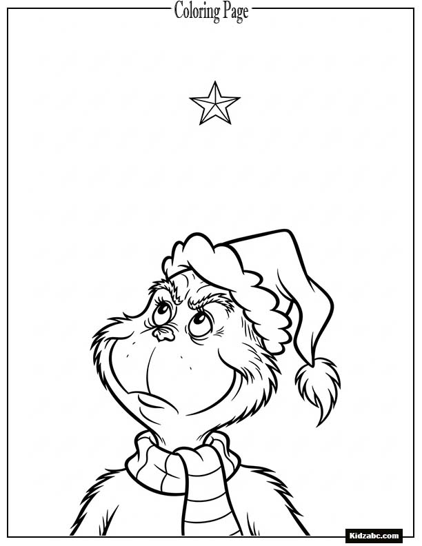 The Grinch looking at a single star in the sky