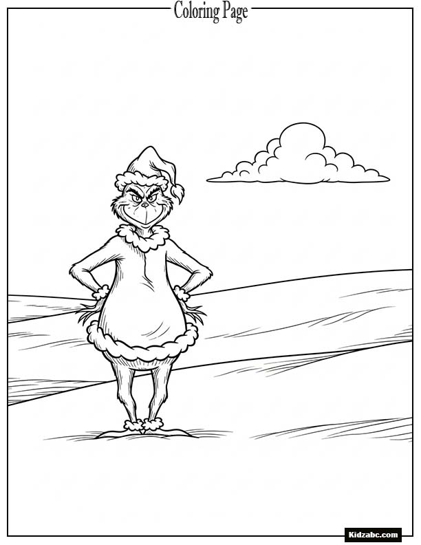 The Grinch standing tall with his hands on his hips