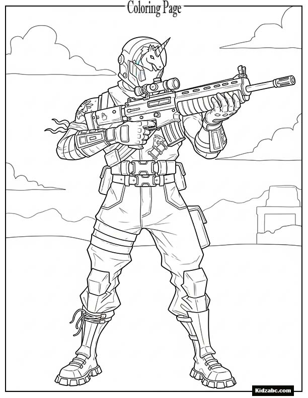 Fortnite Brite Gunner holding a blaster